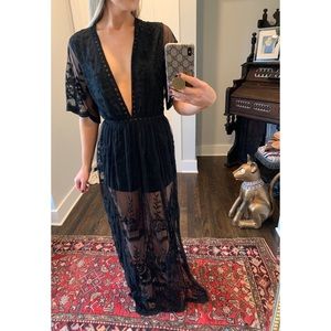 Sheer Maxi Romper